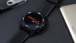 Lemfo LEM6 Smartwatch REVIEW  14quot Amoled IP67 Android [upl. by Atat]