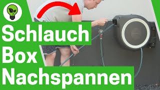 Gardena Schlauchbox Nachspannen ✅ ULTIMATIVE ANLEITUNG Wie Roll Up Schlauch Feder Richtig Spannen [upl. by Nellda]