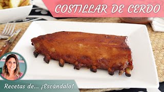 COSTILLAS DE CERDO al horno con SALSA BARBACOA [upl. by Macilroy433]