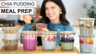 CHIA PUDDING MEAL PREP  how to freeze chia pudding for batch prepping healthy breakfast ideas [upl. by Berke614]