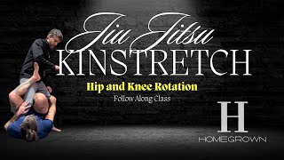 Jiu Jitsu Kinstretch  Hip and Knee Rotation Class [upl. by Lenor]