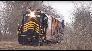 PREX 3054 the leaning locomotive on bad track Okolona Ohio [upl. by Ytsrik149]