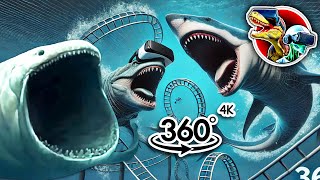 360° Scary Roller Coaster with Bloop  360 video 4K [upl. by Yrahk]