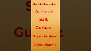 RRavindra QdCock Salt Gurbaz Pkrisna Jithess 😲 [upl. by Miner315]