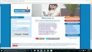 How to Register Bank of India Internet Banking Service Tamil Banking [upl. by Assirok396]