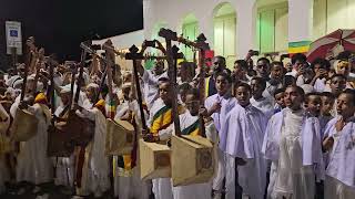 የቅዱስ መስቀል ደመራ በዓል Demera ethiopianorthodox Meskel Maryland [upl. by Lahpos847]