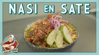 NASI MET JAVAANSE SATE  EtenmetNick  How to [upl. by Enilrac979]