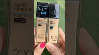 Maybelline Fit me foundation shade comparison between 220 and 128 foundation for fair skintone like [upl. by Medardas526]