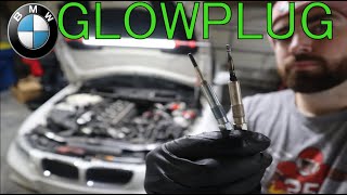 BMW M57 DIESEL GLOW PLUG AND GLOW PLUG MODULE REPLACEMENT 335D [upl. by Ecadnak504]