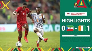 Equatorial Guinea 🆚 Cotedivoire Highlights  TotalEnergiesAFCON2021  Group E [upl. by Anglim]