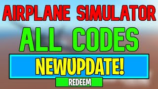 New Airplane Simulator Codes  Roblox Airplane Simulator Codes July 2024 [upl. by Yerfdog]