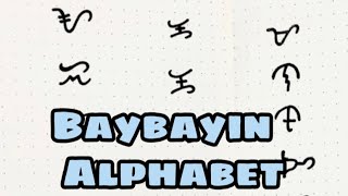 Writing The Modern Baybayin Alphabet aka Alibata [upl. by Atalante558]