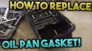 How To Replace The Oil Pan Gasket Acura Integra 19942001 [upl. by Chladek265]