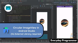 How to Create a Circular ImageView in Android Studio without Using Any External Library [upl. by Landry]