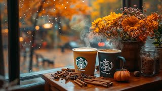 Autumn Jazz Instrumental  Cozy Coffee Shop Music for Relaxing [upl. by Hallutama]