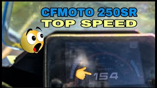 CFMoto 250SR Top speed Velocidad Máxima 🚀😱 [upl. by Lenard284]