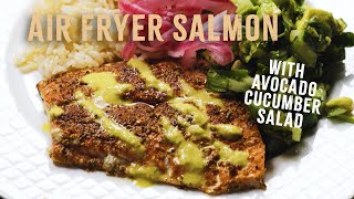 Quick amp Healthy Air Fryer Salmon Dinner [upl. by Adnolehs]