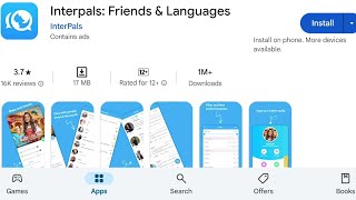 How To Install Interpals Friends amp Languages Apps  How To Download Interpals Friends amp Languages [upl. by Atiuqehs]