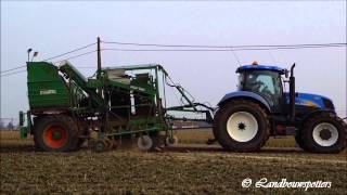 2 x New Holland T6080 en Verstraete  Houthoofd uit Ardooie [upl. by Eltotsira944]