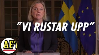 Statsminister Magdalena Anderssons tal till nationen ”Rustar upp totalförsvaret” [upl. by Winer217]