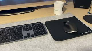 DAWNTREES Large Felt Desk Pad 40x16 Full Desk Mouse Pad Review [upl. by Willner]