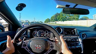 POV Drive 800HP Nissan GTR R35  Insane Sound LOUD Exhaust [upl. by Hulda]