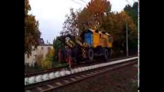 12 10 2013 iskrowa zgrzewarka szyn Bahn Technik Wrocław w Gryfinie [upl. by Curson]