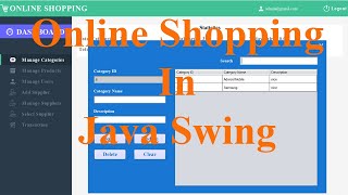 Online Shopping Management System in Java  NetBeans  MySQL [upl. by Kwei]