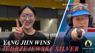 Shooting Yang Jiin Wins 25m Pistol Womens Camille Jedrzejewski Silver [upl. by Ratcliff]