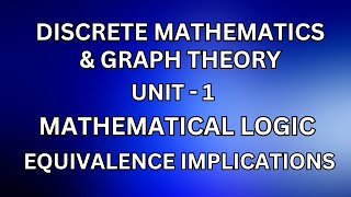 DM – Equivalence implications JayaMathsAcademy discretemathematics equivalence implications [upl. by Anytsyrk]