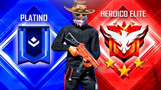 ¡LOGRE LLEGAR a quotHEROICO ELITEquot 😱🔥 BRClasificatoria Free Fire [upl. by Talley]