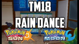 Where to Find TM18 Rain Dance in Pokemon Sun and Moon [upl. by Bev425]