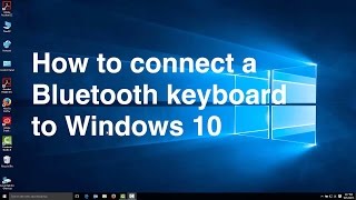 How to connect a Bluetooth keyboard to Windows 10 [upl. by Auof]