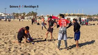 QUIMERA Vs MURCIELAGOS B  CE BEACH ULTIMATE OPEN VALENCIA 2018 [upl. by Wappes]