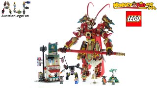 LEGO Monkie Kid 80012 Monkey King Warrior Mech  Lego Speed Build [upl. by Naxela492]