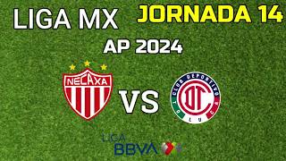 NECAXA VS TOLUCA JORNADA 14 HORARI FECHA Y CANAL [upl. by Enilrae]