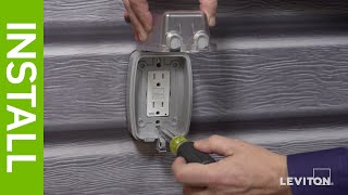 How to Install a Leviton Extra Duty WhileinUse Cover [upl. by Aitnyc]