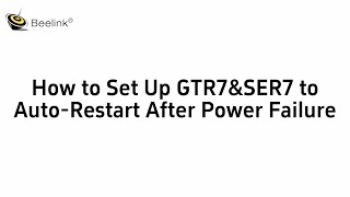 How to Set Up GTR7ampSER7 to Auto Restart After Power Failure [upl. by Lalise]