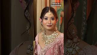 Airbrush Bridal Makeup mini Tutorial 🌸 by Saumya Singh [upl. by Libyc]