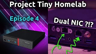 Dual NIC on a Lenovo Tiny Thinkcentre Proxmox bond setup  Project Tiny Homelab EP4 [upl. by Anastice]