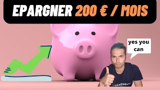 Comment réussir à épargner 200 € par mois  en 4 étapes I Minimalisme financier [upl. by Daffi711]