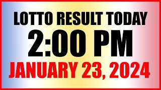 Lotto Result Today 2pm January 23 2024 Swertres Ez2 Pcso [upl. by Tillio121]