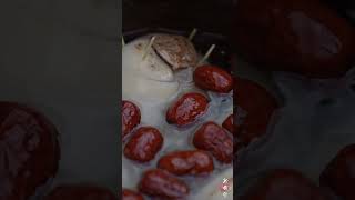 Sweet Lotus Root with Glutinous Rice and Osmanthus Fragrans dessert sweet rurallife [upl. by Welles]