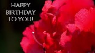 Delightful Happy Birthday Video Card  With dancing flowers 3 [upl. by Lieberman670]