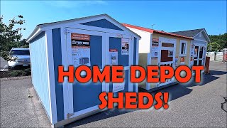 🧢HOME DEPOT TUFF SHED INVENTORY DISPLAY 2023 [upl. by Dickens]