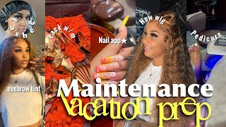 PREPARE WITH ME FOR VACATION ❀˖° 1000 maintenance vlog  hair  nails packing  wax amp lashes [upl. by Hermes]