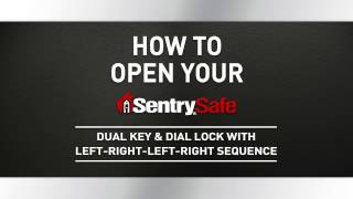 How to Open a Sentry®Safe Combination Dial amp Dual Key Fire Safe w LeftRightLeftRight Sequence [upl. by Abbott]