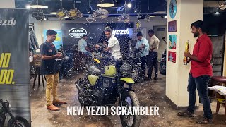 Taking delivery of a Yezdi Scrambler  Outlaw Olive 1st booking in INDIA  playkidvlogs [upl. by Nahraf]