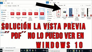 Solucion la vista previa pdf no lo puedo ver en windows 10 [upl. by Atiuqet]