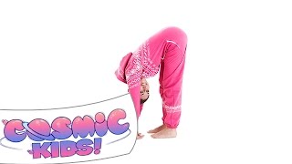 Ragdoll pose  Cosmic Kids yoga posture of the week [upl. by Anivlem]